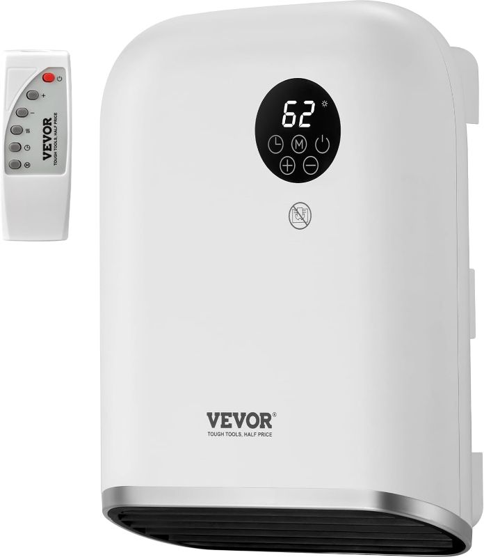 Photo 1 of * important * see notes *
VEVOR Electric Wall Heater 1500W, Small Space Heaters with Touch Screen & Wireless Remote Control,