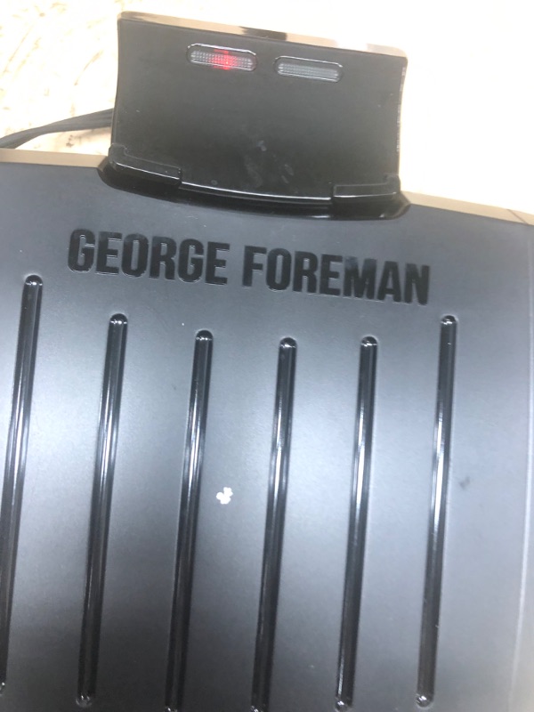 Photo 1 of **BROKEN,SEE PHOTO**
George Foreman® Contact Submersible™ Grill, NEW Dishwasher Safe, Wash the Entire Grill, Easy-to-Clean Nonstick, Black/Bronze