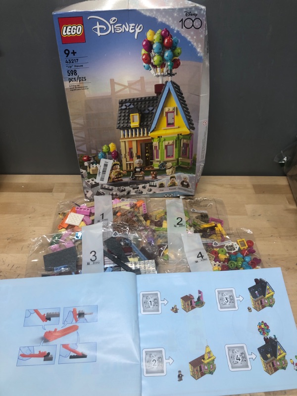 Photo 2 of **BOX IS DENTED AROUND THE EDGES BUT SET IS COMPLETE***
LEGO Disney and Pixar ‘Up’ House 43217 Disney 100 Celebration Building Toy Set for Kids and Movie Fans Ages 9+, A Fun Gift for Disney Fans and Anyone Who Loves Creative Play