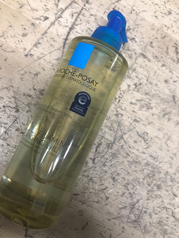 Photo 2 of La Roche-Posay NEW Lipikar AP+ Gentle Foaming Cleansing Oil | Gentle Oil Cleanser for Face and Body Formulated with Niacinamide | Long-Lasting 24-hour Hydration | Fragrance-Free & Soap Free