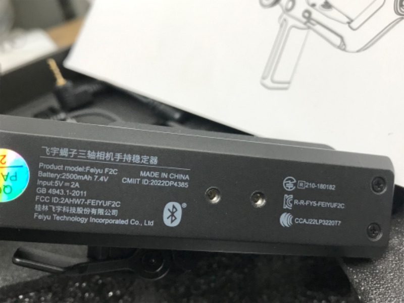 Photo 5 of **POWERS ON, TESTED BUTTONS AND FUNCTIONAL**
eiyuTech SCORP-C [Official] Camera Stabilizer 3-Axis Handheld Gimbal Stabilizer fits DSLR Mirrorless Camera for Sony a7IV a7s Canon R5 R6 M50 Panasonic Nikon Fujifilm,Max5.5lb,Cable Control SCORP C (5.51lbs pay