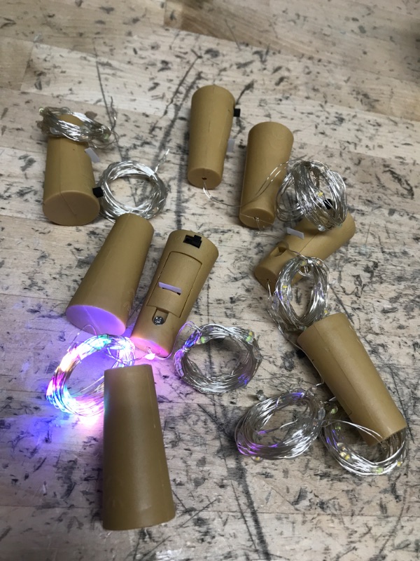 Photo 1 of 8 PACK WINE BOTTLE CORKS (PLASTIC)   LIGHTS