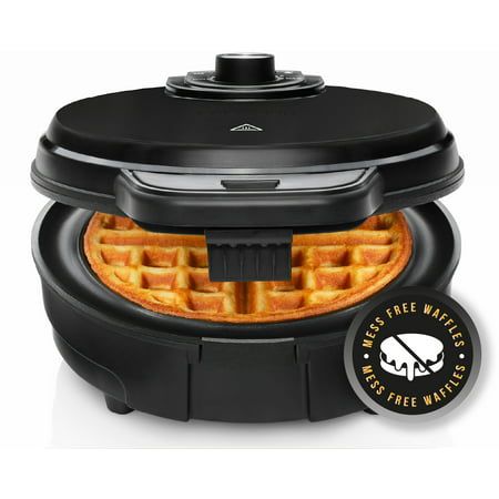 Photo 1 of **TESTED, HEATS FAST**
Chefman Anti-Overflow Belgian Waffle Maker Black
