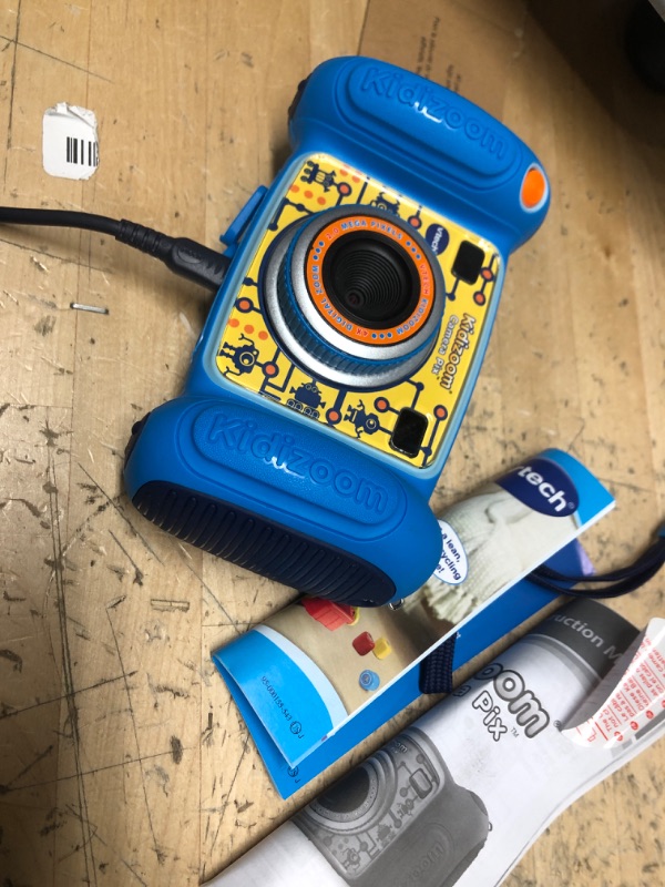 Photo 3 of **MISSING POWER CORD**
VTech KidiZoom Camera Pix, Blue (Frustration Free Packaging) Blue Frustration-Free Packaging