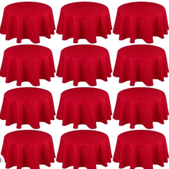 Photo 1 of 12 red 48" round table cloths