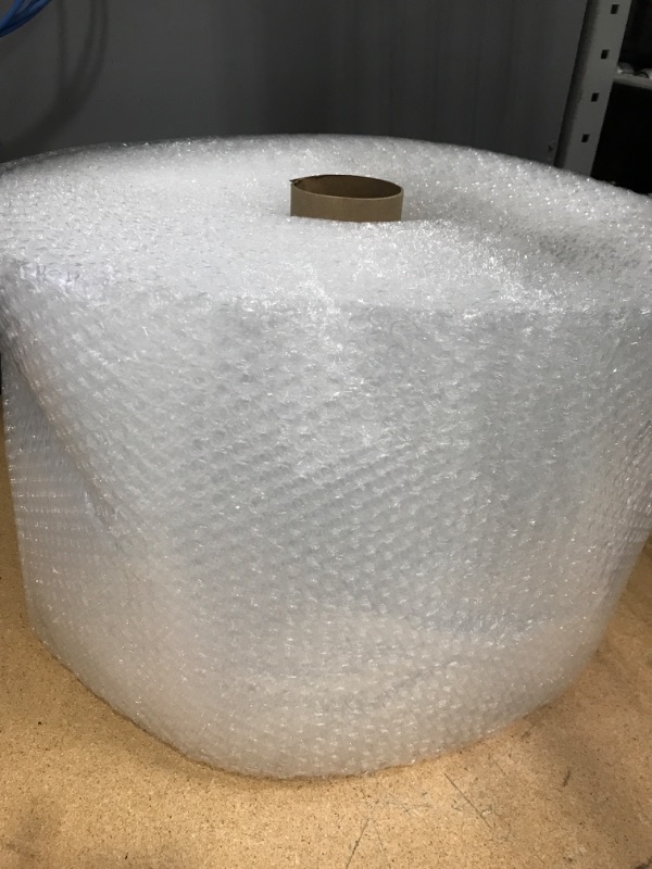 Photo 2 of Amazon Basics Perforated Bubble Cushioning Wrap - Small 3/16", 12-Inch x 175-Foot Long Roll & Amazon Basics Moving Boxes - Large, 20"x20"x15"/12 pack