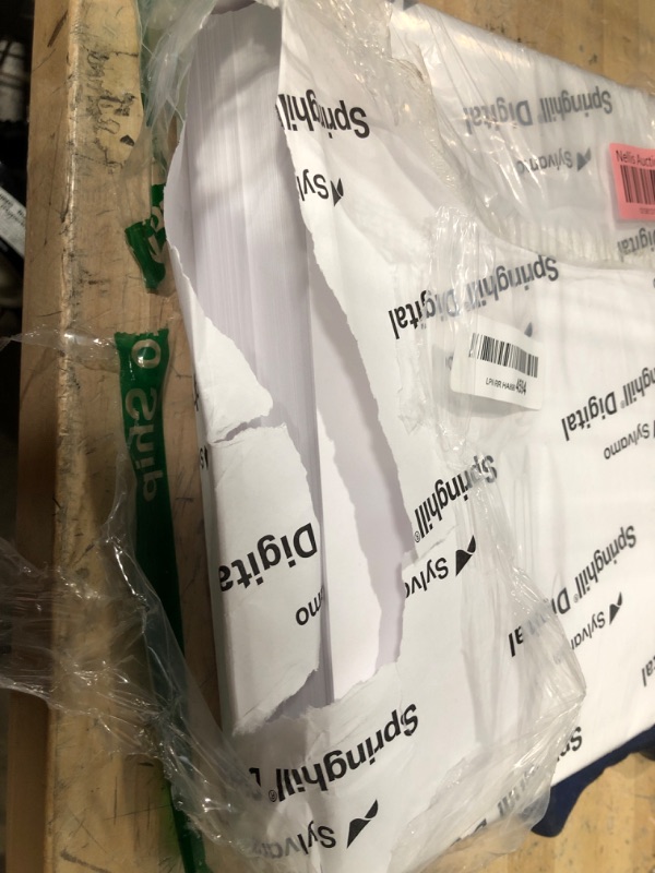 Photo 1 of Springhill Digital 90 lb. Paper, 8.5" x 11", White, 250 Sheets/Pack (015101)