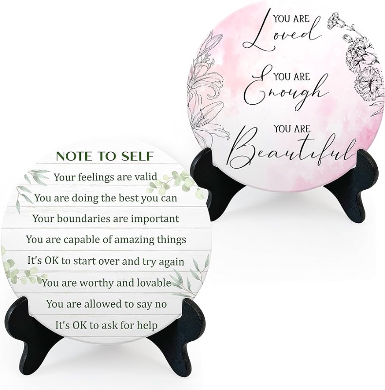 Photo 1 of 2 Pcs Therapy Office Desk Decor Mental Health Décor for Calming Corner Décor, School Counseling Office, Classroom Teacher, Counselor, Women, Girl