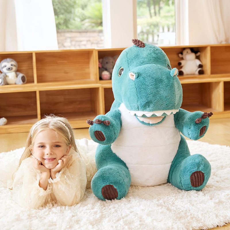 Photo 1 of EARTHSOUND Giant Dinosaur Stuffed Animal Plush Toy,Large Jumbo 23" Cute Soft Toys,Big Size Huge Fluffy Plushy Oversized Fat Plushie,Gifts for Kid
