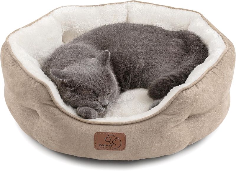 Photo 1 of Bedsure Dog Beds for Small Dogs - Round Cat Bed
