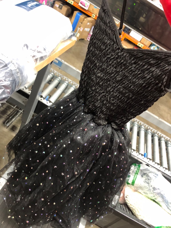 Photo 1 of LITTLE GIRLS BLACK 12T DRESS WITH SHIMMERY STARS AND TULLE DRESS