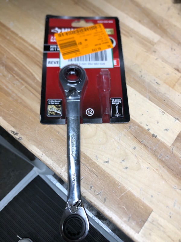 Photo 1 of Husky Quad Drive SAE Ratcheting Wrench Set (2-Piece)