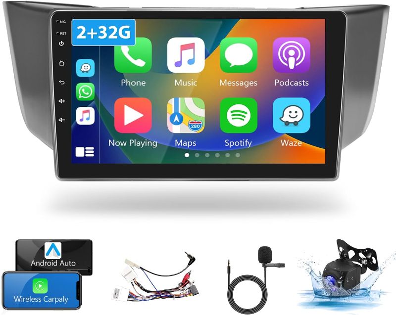 Photo 1 of ***DAMAGED READ NOTES*** Screen for Lexus RX300/RX330/RX350 2004-2009 Android Car Stereo Support Wireless Carplay 