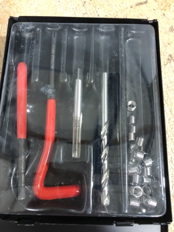 Photo 2 of BILITOOLS M6x1.0 Thread Repair Kit, HSS Drill Helicoil Repair Kit Metric Metric, M6 x 1.0