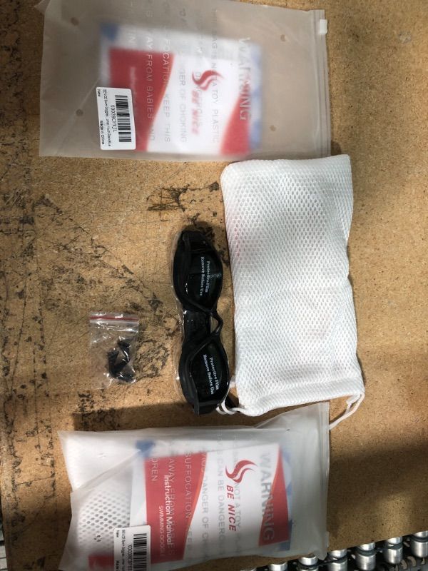Photo 1 of 2 PACK BENICE Swim Goggles, Anti Fog Mirrored Lens Leakproof Swimming Goggles UV Protection for Men Women Youth