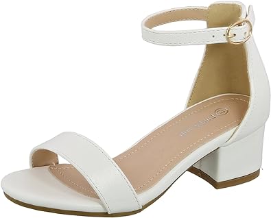 Photo 1 of Lucky Top Girls Dress Sandal Low Heel Ankle Strap, SIZE 12
