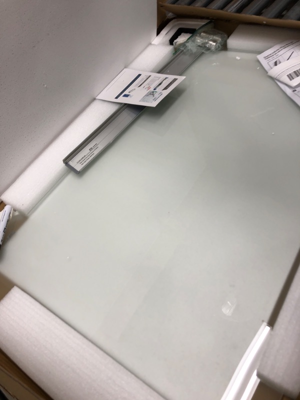 Photo 2 of Quartet Glass Whiteboard, Dry Erase White Board, 3' x 2', Frosted Frameless Infinity Wall Mount, Home School Supplies or Home Office Decor, 1 Dry Erase Marker & Marker Tray, Non-Magnetic (G3624F) Frosted 3' x 2'