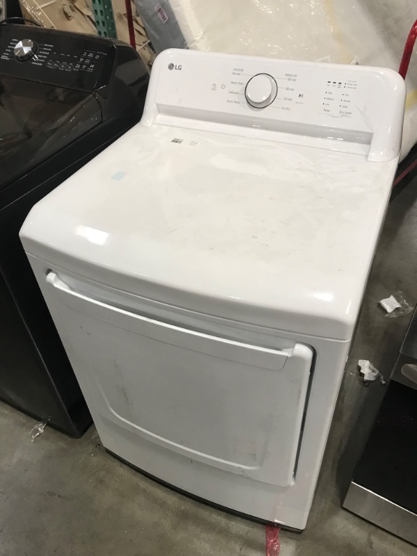 Photo 2 of LG 7.3-cu ft Electric Dryer (White) ENERGY STAR