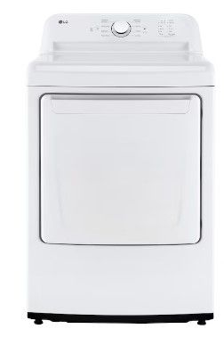 Photo 1 of LG 7.3-cu ft Electric Dryer (White) ENERGY STAR