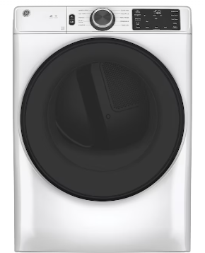 Photo 1 of GE 7.8-cu ft Stackable Smart Electric Dryer (White) ENERGY STAR