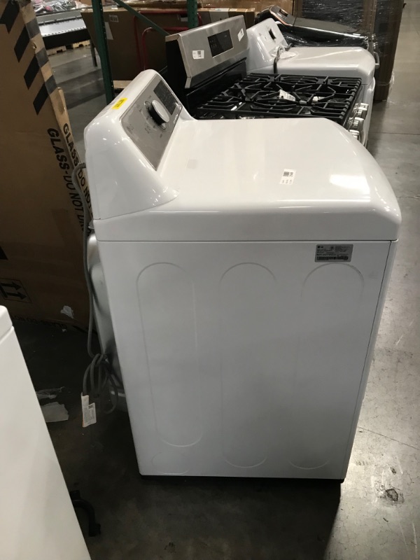 Photo 3 of LG EasyLoad 7.3-cu ft Smart Gas Dryer (White) ENERGY STAR