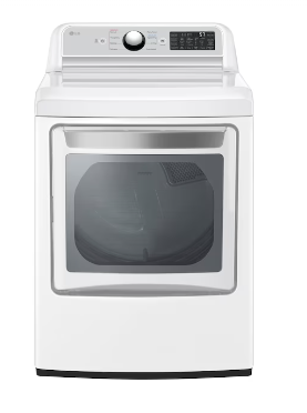 Photo 1 of LG EasyLoad 7.3-cu ft Smart Gas Dryer (White) ENERGY STAR