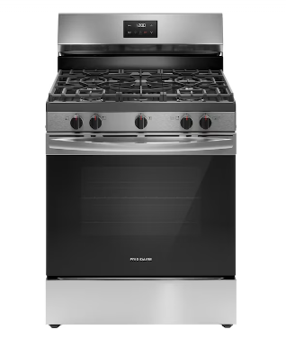 Photo 1 of Frigidaire 30-in 5 Burners 5.1-cu ft Freestanding Natural Gas Range (Stainless Steel)