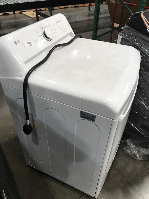 Photo 1 of LG 7.3-cu ft Electric Dryer (White) ENERGY STAR