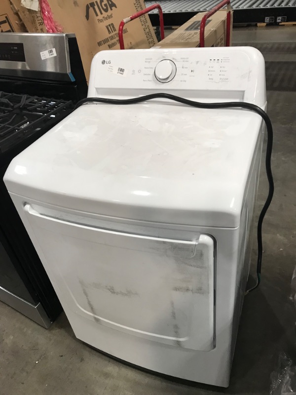Photo 2 of LG 7.3-cu ft Electric Dryer (White) ENERGY STAR