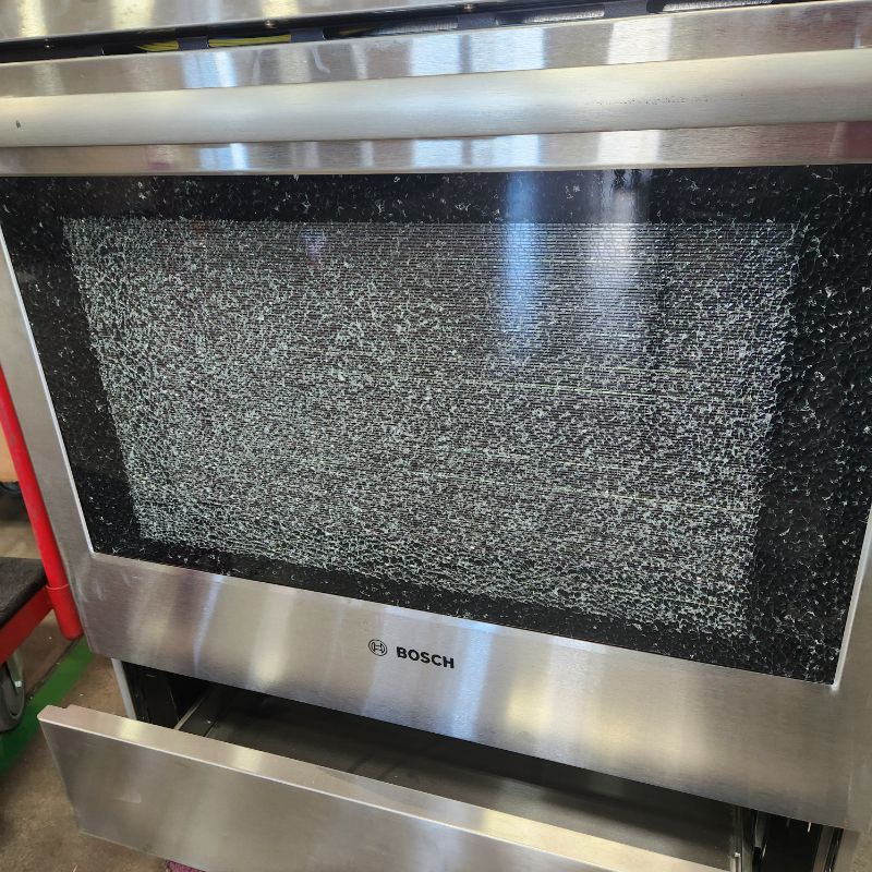 Photo 3 of Bosch 800 Series 30-in Glass Top 5 Elements 4.6-cu ft Self-Cleaning Convection Oven Slide-in Electric Range (Stainless Steel)