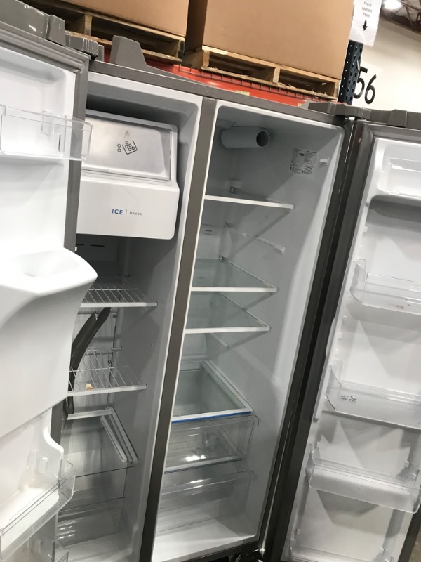 Photo 5 of Frigidaire 25.6-cu ft Side-by-Side Refrigerator with Ice Maker