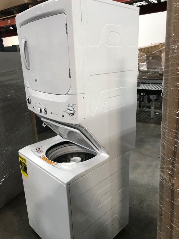 Photo 6 of GE Electric Stacked Laundry Center with 3.8-cu ft Washer and 5.9-cu ft Dryer