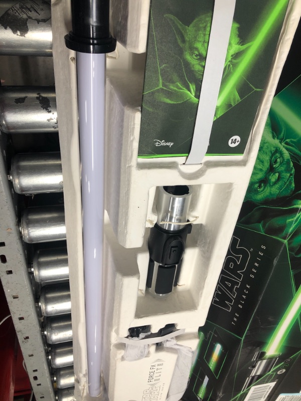 Photo 2 of Star Wars The Black Series Yoda Force FX Elite Electronic Lightsaber with Advanced LED and Sound Effects, Ages 14 and Up