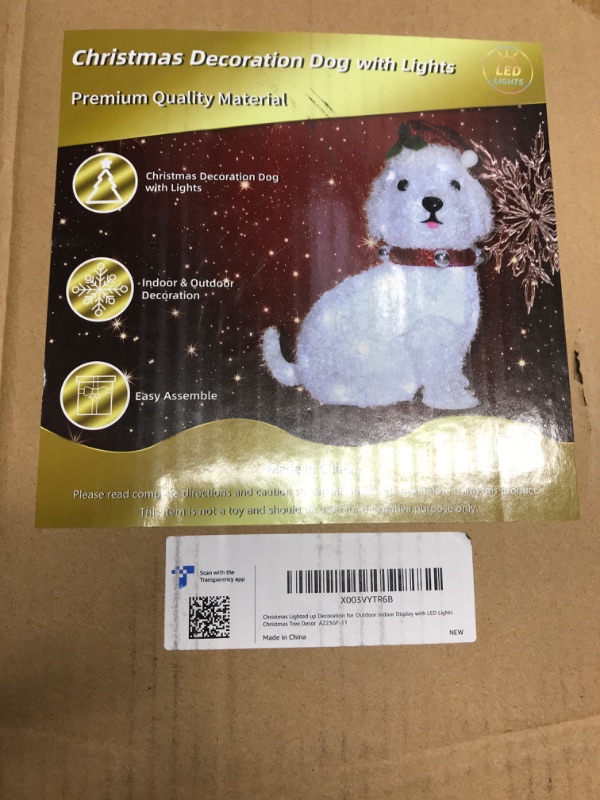 Photo 2 of ***dog***DROFELY 30" Christmas Bear Lights Decoration for Outdoor Indoor,3D Christmas Brown Bear with 30 LED Lights,Fluffy Christmas Bear Wear a Santa Hat & Scarf,Christmas Tree Lights Decoration AZ23GF-12