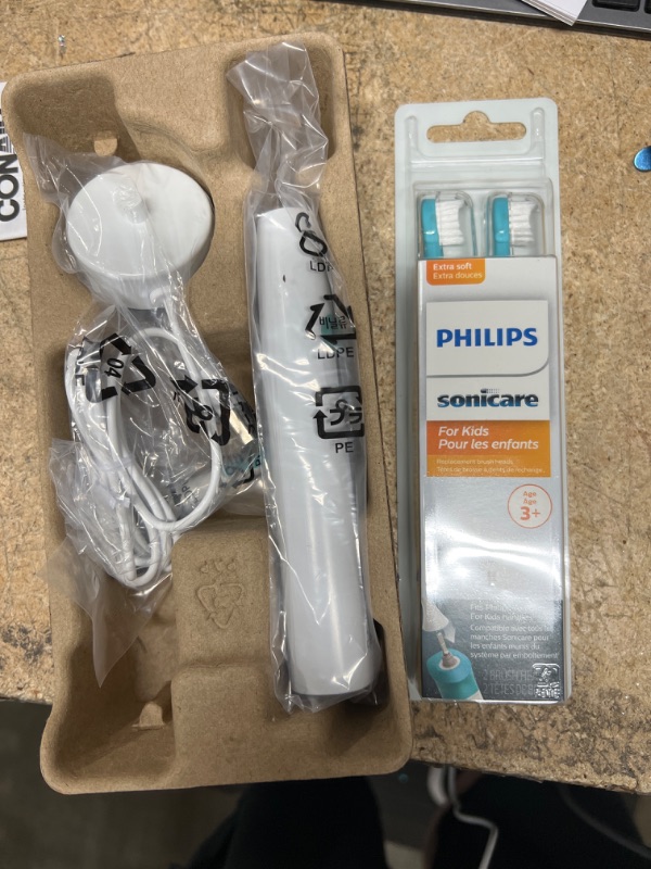 Photo 2 of ***SEE NOTE**** Philips Sonicare Protective Clean 6500 Rechargeable Electric Power Toothbrush with Charging Travel Case and Extra Brush Head, Deep Purple, HX6462/09 With Charging Travel Case and Extra Brush Head Deep Purple