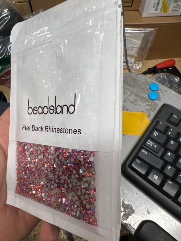 Photo 2 of ***4PACK*** Beadsland 2880pcs Flat Back Crystal Rhinestones Round Gems for Nail Art and Craft Glue Fix,Hyacinth AB,SS8,2.3-2.5mm Hyacinth Ab SS8/2880pcs