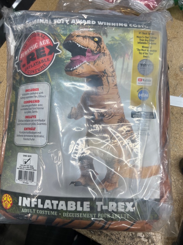 Photo 2 of Rubies Men’s T-Rex Inflatable Costume One Size Fits Most