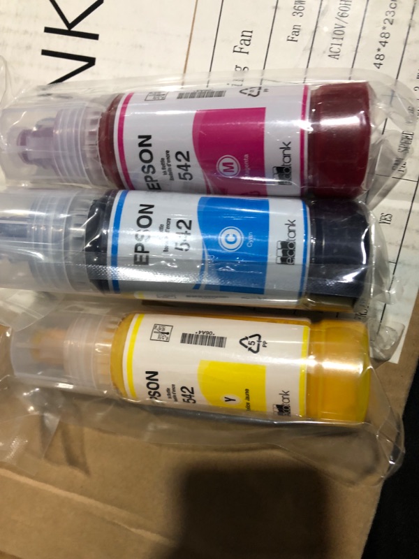 Photo 2 of Epson T542 EcoTank Cyan, Magenta, Yellow Ink Bottles