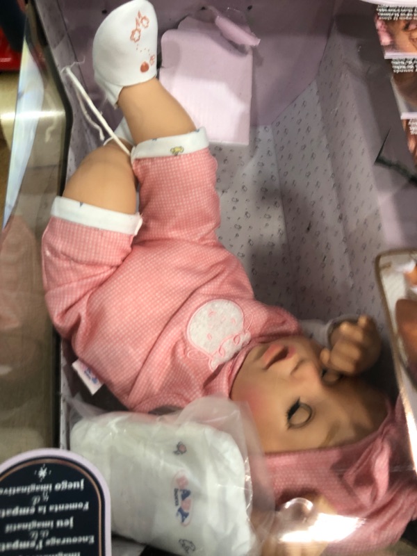 Photo 2 of Baby Born My Real Baby Doll Annabell - Blue Eyes: Realistic Soft-Bodied Baby Doll Ages 3 & Up, Sound Effects, Drinks & Wets, Mouth Moves, Cries Real Tears, Eyes Open & Close, Pacifier