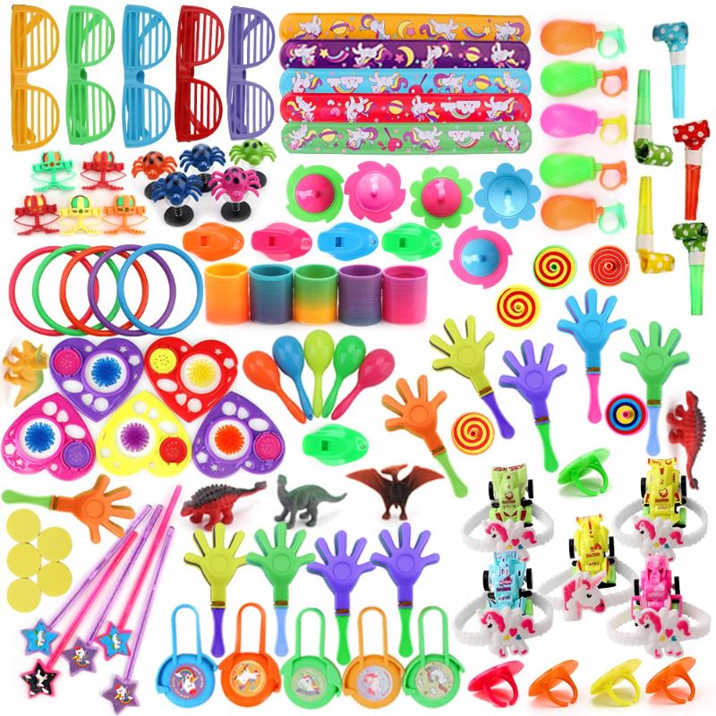 Photo 1 of Amy&Benton 120PCS Carnival Prizes for Kids Birthday Party Favors Prizes Box Toy Assortment for Classroom Colorful