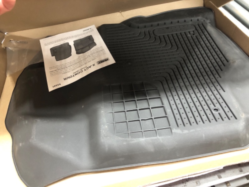 Photo 3 of Husky Liners X-act Contour Series | Front Floor Liners - Black | 53341 | Fits 2015-2022 Ford F-150 Crew/SuperCrew/Extended Cab 2 Pcs Black X-act Contour Front Floor Mats SuperCrew/SuperCab