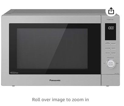 Photo 1 of Panasonic HomeChef 4-in-1 Microwave Oven with Air Fryer, Convection Bake, FlashXpress Broiler, Inverter Technology, 1000W, 1.2 cu ft with Easy Clean Interior - NN-CD87KS (Stainless Steel)
