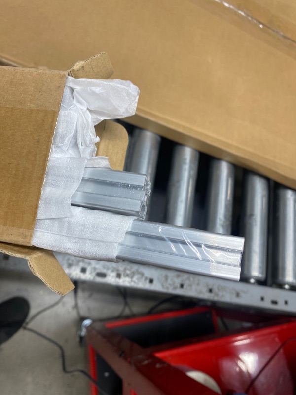 Photo 2 of 4pcs 600mm T Slot 2020 Aluminum Extrusion European Standard Anodized Linear Rail for 3D Printer Parts and CNC DIY Silver(23.6inch) Silver 4PCS 600mm(23.6'')