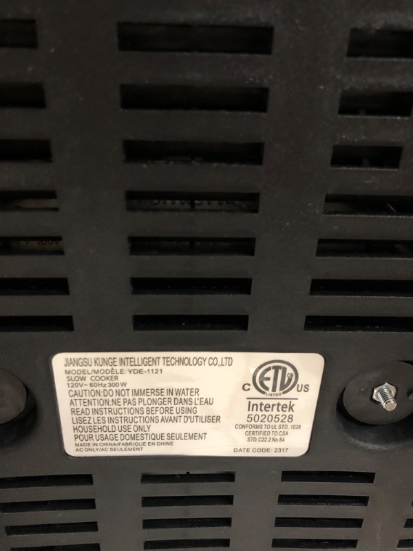 Photo 1 of Triple Slow Cooker with Lid Rests, Breakfast Buffet Servers and Warmers with 3 X 1.5Qt, Tempered glass lids & 3 Adjustable Temp, Dishwasher Safe, Stainless Steel