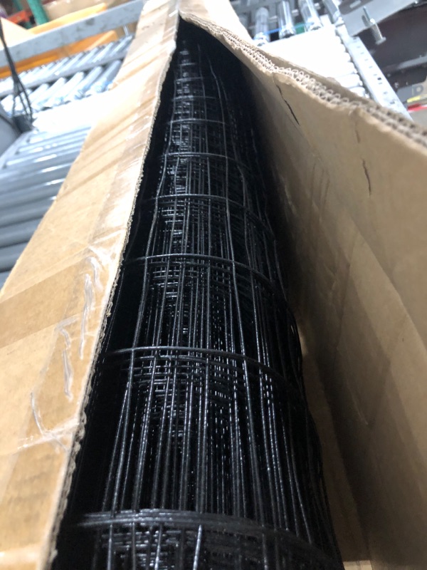 Photo 2 of 5'x50' Hardware Cloth 19 Gauge Black Vinyl Coated Welded Fence Mesh for Home and Garden Fence and Home Improvement Project