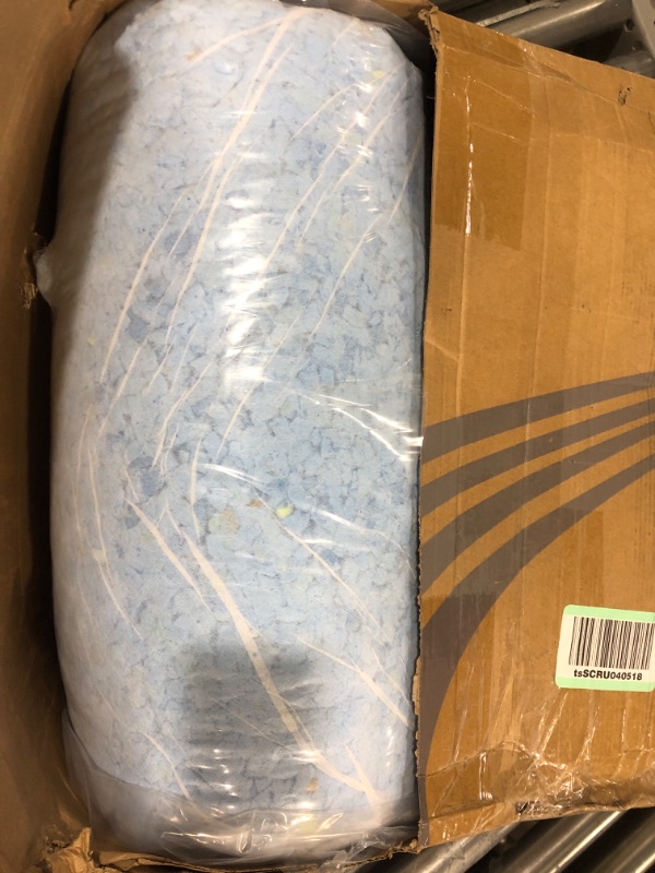 Photo 2 of Molblly Bean Bag Filler Foam 20lbs Blue Premium Shredded Memory Foam Filling for Pillow Dog Beds Chairs Cushions and Arts Crafts, Added Gel Particles ? Soft and Great for Stuffing 20 Lbs