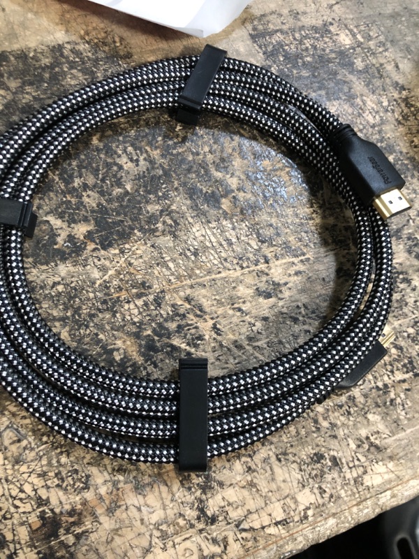 Photo 2 of Powerbear 4K HDMI Cable 6 ft | High Speed, Braided Nylon & Gold Connectors, 4K @ 60HZ, Ultra HD, 2K, 1080p & Arc Compatible | for Laptop, Monitor, PS5