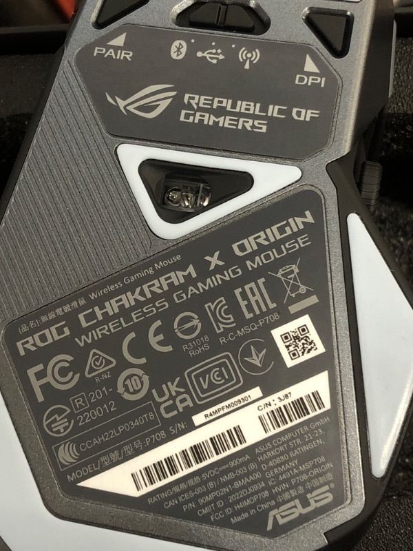 Photo 3 of ASUS ROG Chakram X Origin Wireless Gaming Mouse (Black)