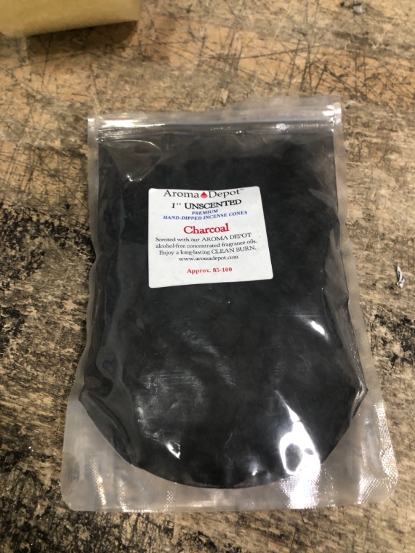 Photo 2 of 1'' Unscented 100 Charcoal Incense Cones - Ideal for Incense Making, Add Any Aroma Depot Fragrance Oil to Make Your own Scented Cones. (Approx. 80-100)