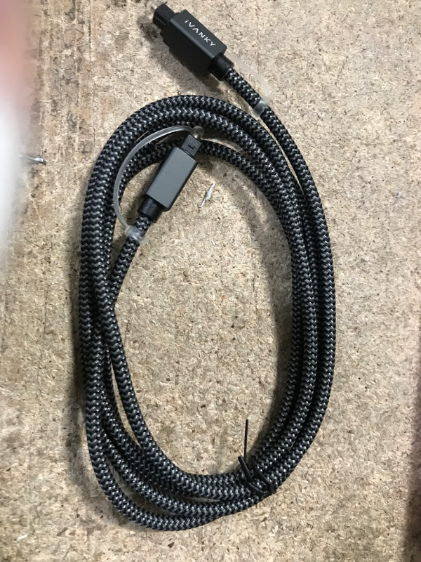 Photo 1 of IVANKY Digital Optical Audio Cable 6ft/1.8M, Slim Nylon Braided Audio Optical Cord Toslink Cable for Sound Bar, TV, PS4, Xbox, Samsung, Vizio, 24K Gold-Plated - CL3 Rated, Grey Gray-6ft
